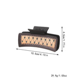 Western Cowgirl Hair Claw -Horsehair Leather Clip_Cwaha07309