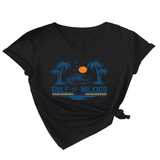 SLIM V NECK T SHIRT GULF OF MEXICO EST PRINT_CWTTS1538