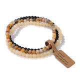 Cwaje4295_Natural Stone Beads Vintage Bracelet