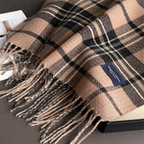 Classic Plaid Cashmere Feel Scarf For Women_Cwasc03235