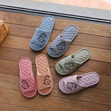 CUTE CAT COTTON HANDMADE THICK SLIPPERS_CWSHF0186