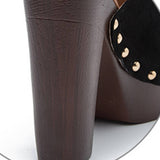 Waterproof High-Heeled Thick-Heeled Sandals