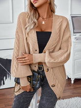 Vintage Single-Breasted Loose Sweater Jacket