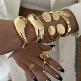 FASHIONABLE HIGH GRADE ALLOY OPEN BRACELET_CWMM3112