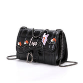 Black Clutch Chain Crossbody Shoulder Bag_Cuab0181
