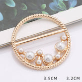 ROUND PEARL WITH DIAMOND SCARF RING WITH LUSTER_CWMM2119