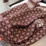Geometric Herringbone Cotton Linen Square Scarf_Cwasc03433