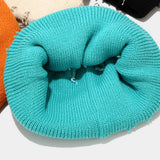 Cwah3168_New Style Iron Ring Pin Hole Wool Knitted Hat