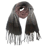 GRADIENT TASSEL SCARF FOR WOMEN WINTER SHAWL_CWASC0858