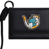Cute Cartoon Cat Patch Trifold Short Wallet_Cwab06200