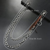 FASHIONABLE COWHIDE BRAIDED TASSEL PANTS CHAIN_CWMM4877