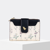 Fresh Floral Colorblock Mini Wallet With Zipper_Cwab06212