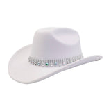 Western Ethnic Wool Fedora Hat For Fall Winter_Cwah04474