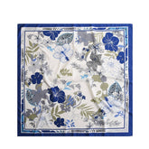 FLORAL PATTERN LARGE SQUARE SILK FEELING SCARF_CWASC0239