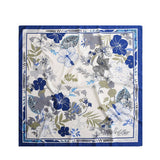 FLORAL PATTERN LARGE SQUARE SILK FEELING SCARF_CWASC0239