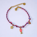 Dopamine Color Beaded Necklace Handmade Chic_Cwmm6951