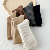 SOLID COLOR ALL MATCH WARM STACKED SOCKS_CWMS1064