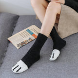 Women Home Padded Warm Coral Velvet Socks_Cwms0333