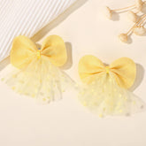 STYLISH DOUBLE LAYER MESH BOW HAIR CLIP FOR KIDS_CWAHA6715