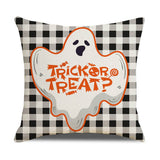 HALLOWEEN PLAID PRINT PILLOWCASE_CWMM1354