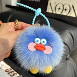 CARTOON DOLL PLUSH DUCK CAR KEYCHAIN PENDANT_CWMM2496