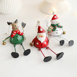 METAL SANTA ORNAMENT CHRISTMAS TREE TABLE DECOR_CWMM9745