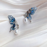 SUPER FAIRY CRYSTAL BUTTERFLY EARRINGS_CWAJE2183