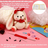 HANDMADE YARN RABBIT CROCHET DOLL MATERIAL PACKAGE_CWMM0808