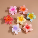 Cwasc1691_Fashion Claw Color Flower Hair Clip Shark Clip