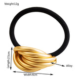 MINIMALIST METAL GEOMETRIC ELASTIC HAIR TIE_CWAHA6188