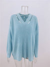 Pullover Temperament Commuter V-Neck Sweater