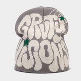 HOT SALE LETTER JACQUARD KNITTED HAT_CWAH1626
