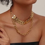 GOLD PLATED STAINLESS STEEL NECKLACE_CWMM3642