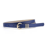 Vintage Leather Skinny Womens Belt