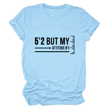 Trendy Graphic Tee Women Short Girl Energy