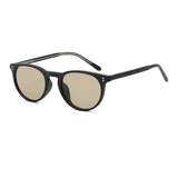 FASHIONABLE FAUX ACETATE ROUND FRAME SUNGLASSES_CWASG0506