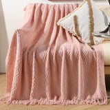 KNITTED SOFT WARM SOFA BLANKET BED END BLANKET_CWMM0203