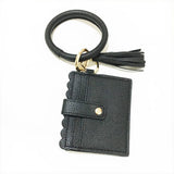 LEOPARD KEYCHAIN BANGLE WITH PU CARD HOLDER_CWAB5006