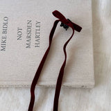 Velvet Ribbon Bow Hair Clip Ballet Style_Cwaha08047