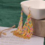 COLORFUL BOHEMIAN EXOTIC RICE BEAD EARRINGS_CWAJE3998