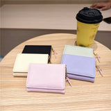 Cute Striped Trifold Wallet With Bow Charm_Cwab06210