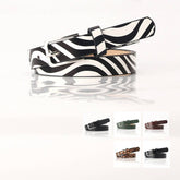 CLASSIC SIMPLE LEOPARD ZEBRA THIN BELTS_CWABE0398