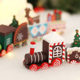 PAINTED WOODEN TRAIN CHRISTMAS TABLE DECOR_CWAJE05395