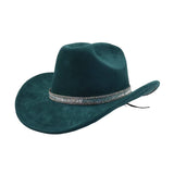SOFT SUEDE FEDORA HAT WESTERN COWBOY STYLE_CWAH04419