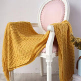 SOLID COLOR DIAMOND KNITTED SOFA BLANKET_CWMM0420