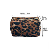 Leopard Corduroy Makeup Baglarge Travel Wash Pouch_Cuab00763