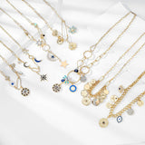 Womens Diamond Relief Small Pendant Necklace