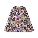 SINGLE BREASTED FLORAL PRINT QUILTED JACKET_CWOJA1564