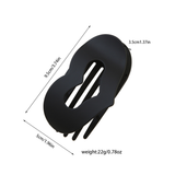 LOVE SHAPE DUCKBILL CLIP NO SLIP HALF UP PIN_CWAHA6516