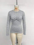 Twisted Long-Sleeved Slimming Base T-Shirt